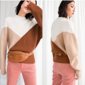 & Other Stories Colorblock Sweater
